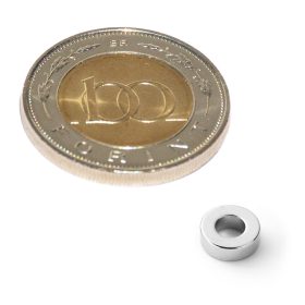 Neodímium gyűrű mágnes D 8xd4x2