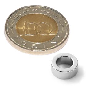 Neodímium gyűrű mágnes D 10xd6x4