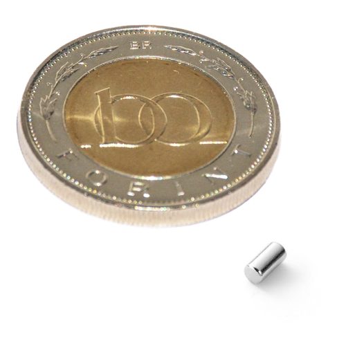 Neodímium korong mágnes D 2,5x5