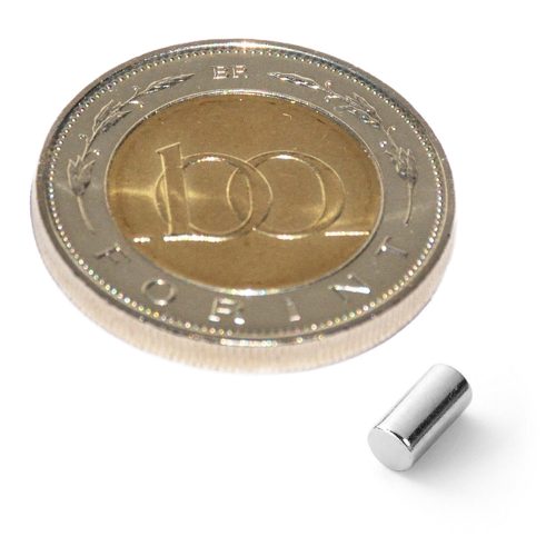 Neodímium korong mágnes D 3x6