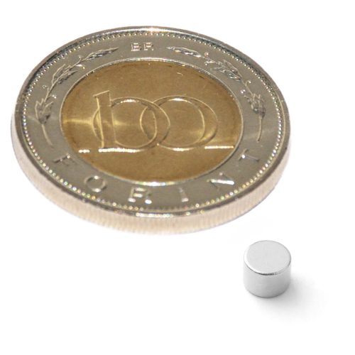 Neodímium korong mágnes D 4X3