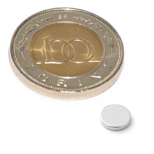 Neodímium korong mágnes D 6x1