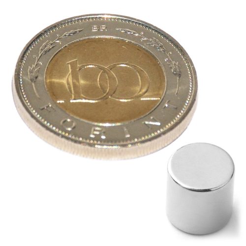 Neodímium korong mágnes D 8x8