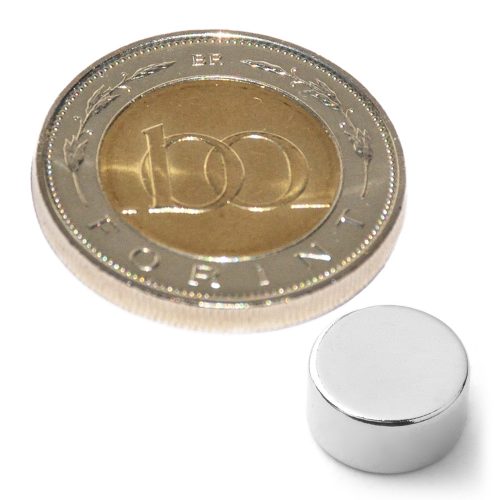 Neodímium korong mágnes D 10x5