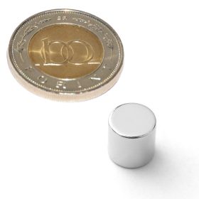 Neodímium korong mágnes D 10x10