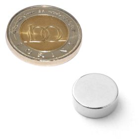 Neodímium korong mágnes D 14X5 