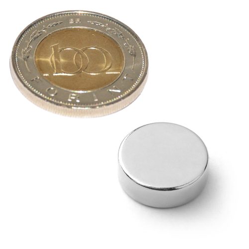 Neodímium korong mágnes D 15X5 