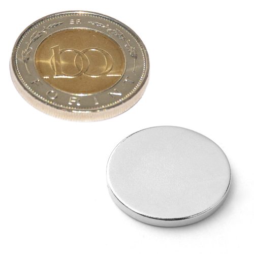 Neodímium korong mágnes D 20x2