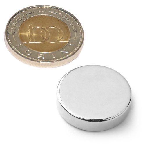 Neodímium korong mágnes D 21X5