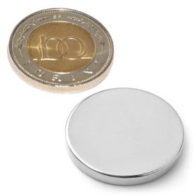 Neodímium korong mágnes D 25x3