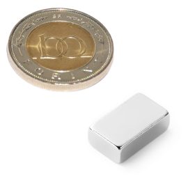Neodímium hasáb mágnes 15x7,5x5