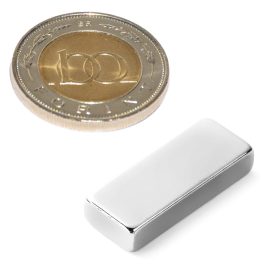 Neodímium hasáb mágnes 25x10x5 N