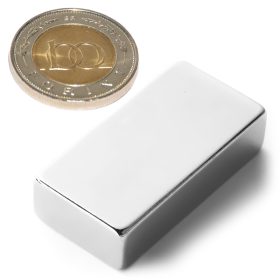 Neodímium hasáb mágnes 40x20X10