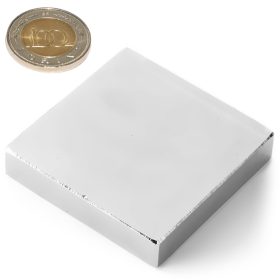 Neodímium hasáb mágnes 50x50x10