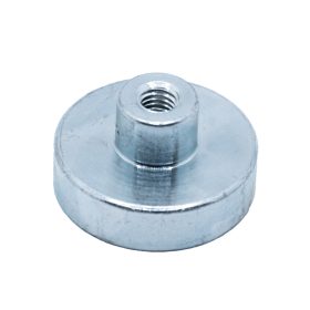 POTMAGNET neodímium D20X6  d8X7 M4 Menetes csappal, neodimium mágnes, mágnes