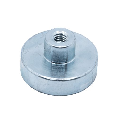 POTMAGNET neodímium D25X7 d10X7 M5 Menetes csappal