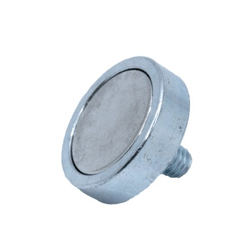 POTMAGNET neodímium D20X6 M6X10 Menetes szárral, neodimium mágnes, mágnes