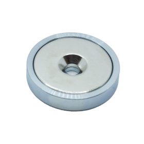 POTMAGNET neodímium  D16x4,5  d3,5 süllyesztett furattal, neodimium mágnes, mágnes